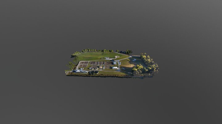 Auburn Waste Water Treatment Plant Point Cloud 3D Model