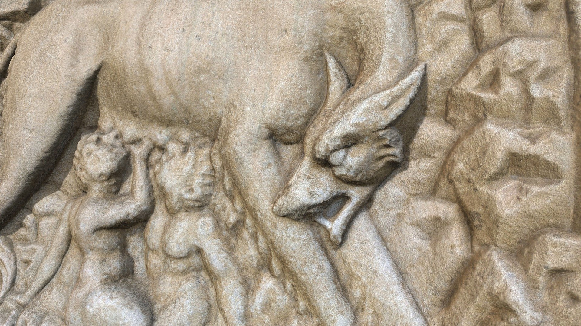 Lupa (She-wolf nursing Romulus & Remus)
