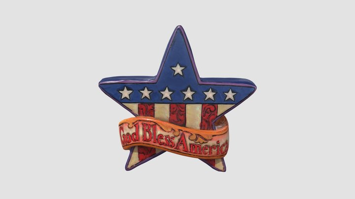 Star figure - God Bless America