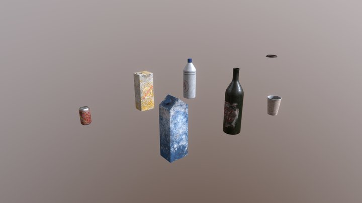 Garbage Props 3D Model