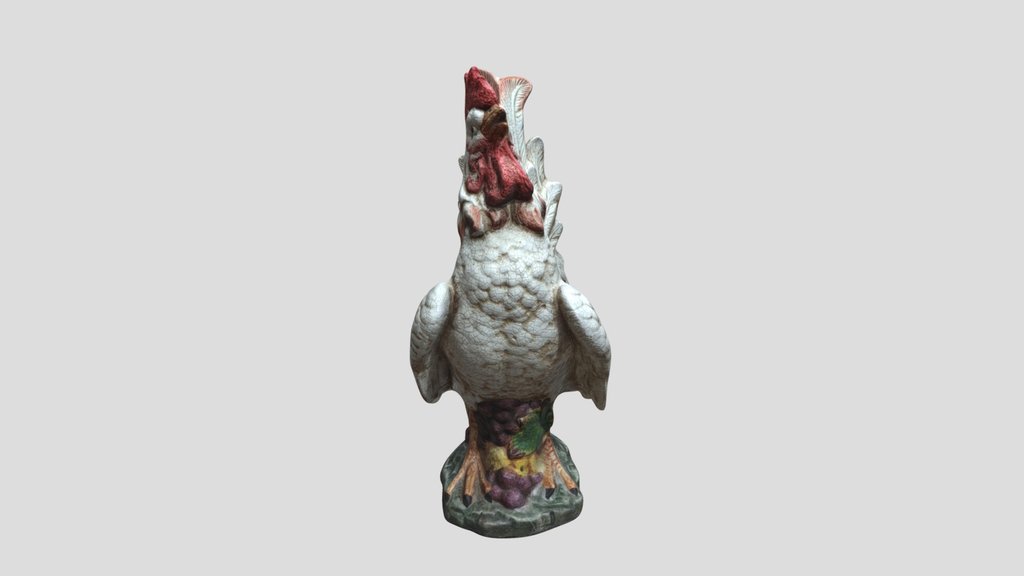 Decorated Ceramic Rooster