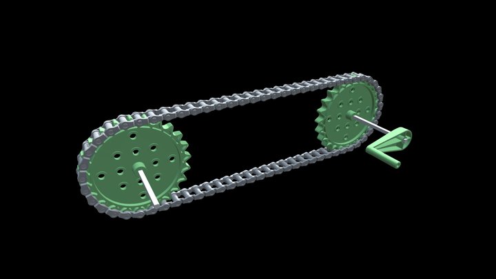 Chain Drive 3D Model