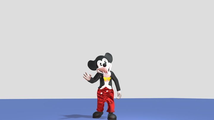 Smoldering Mickey 3D Model