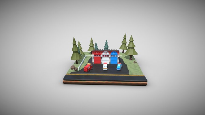Emergency Services Garage 3D Model