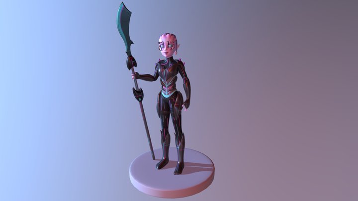 Alien Warrior 3D Model