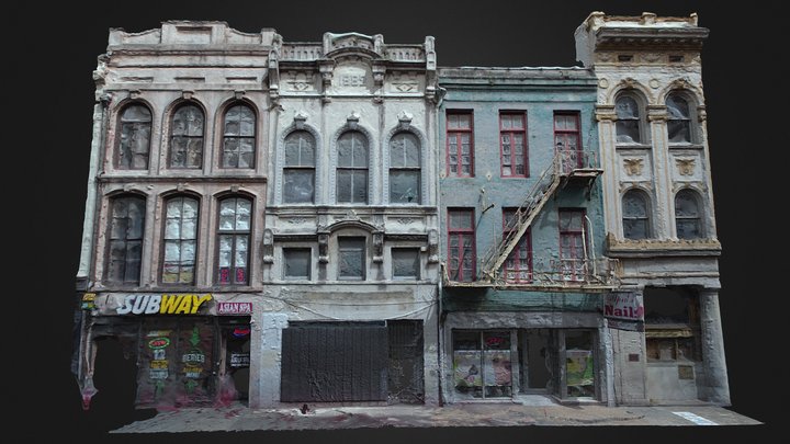 Canal Street. New Orleans 3D Model