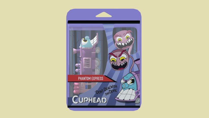 Cuphead Figures - Phantom Express 3D Model