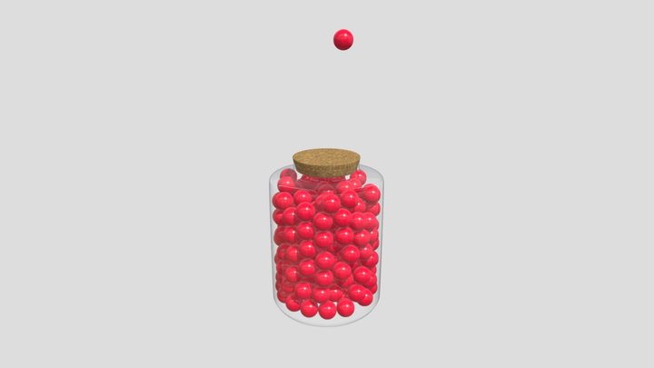 Candy Jar High Quality 3D Model