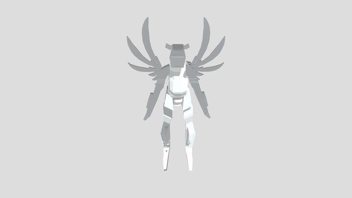 chara 3 with armor + wings 3D Model