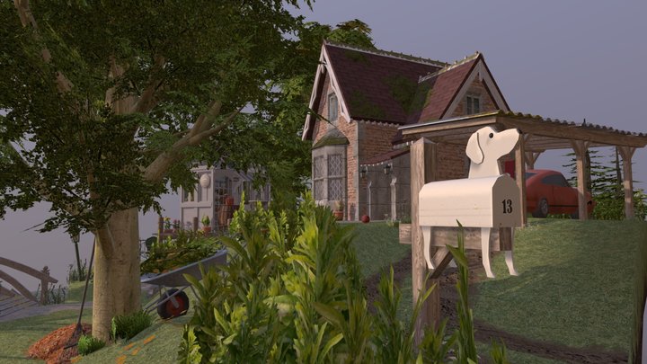 DAE Diorama - Grandma's House 3D Model