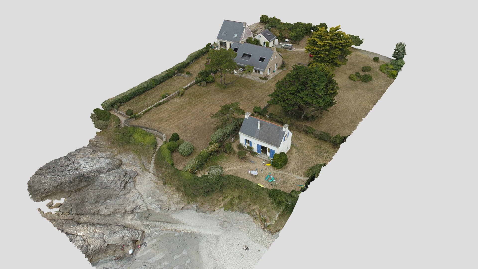 Houses on the sea of West French Coast