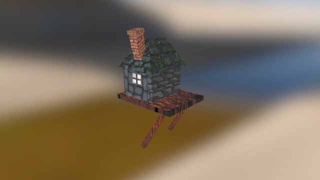 House On The Cliff 3D Model
