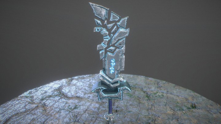 Cartoon Sword 3D Model