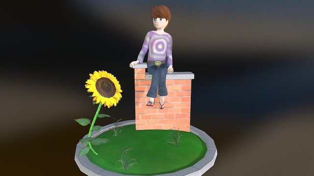 Hippie Boy 3D Model