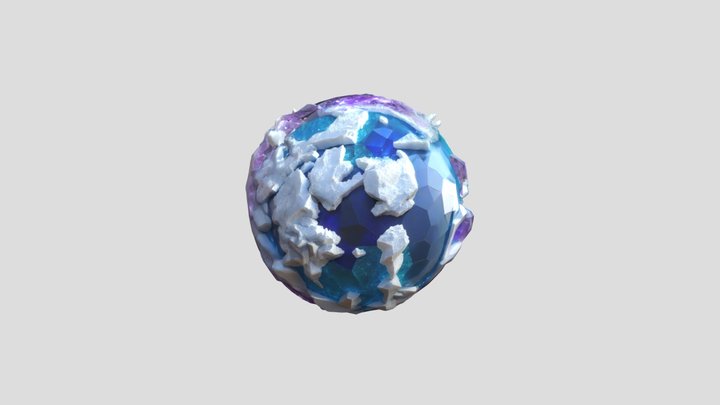 A crystal planet – Modello 3D gratuito STL