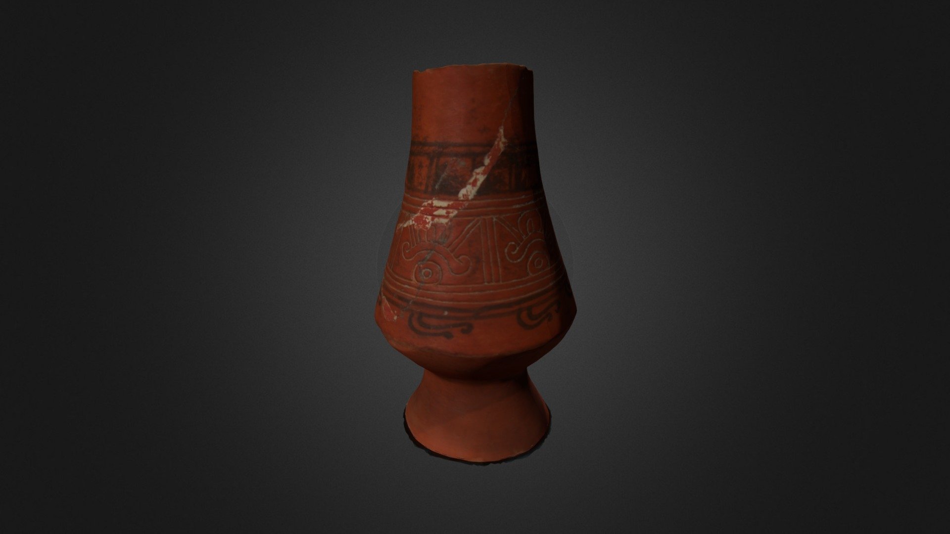 Fine Orange Ware Vessel 2