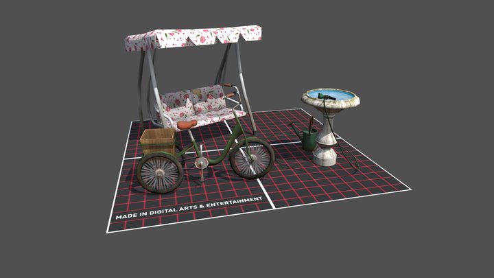 DAE 5 Finished props - Grandma's House 3D Model