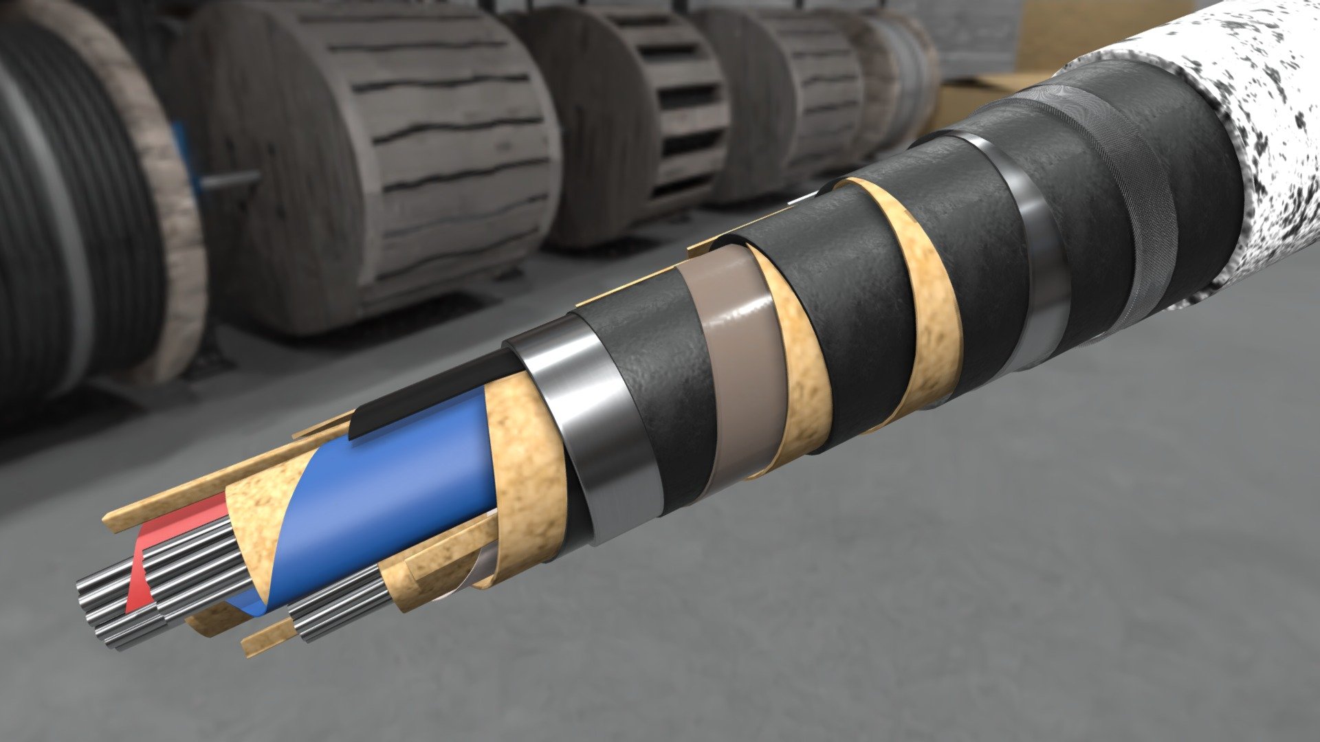 ААБл 3х120-6кВ(мн) - 3D model by sts-kabel [e708a90] - Sketchfab