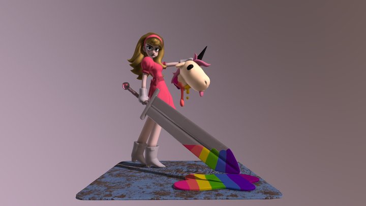Loving Unicorns 3D Model