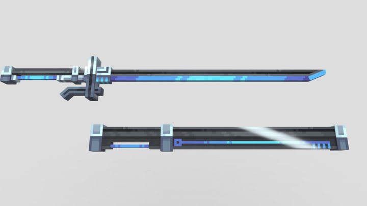 科幻武士刀 3D Model