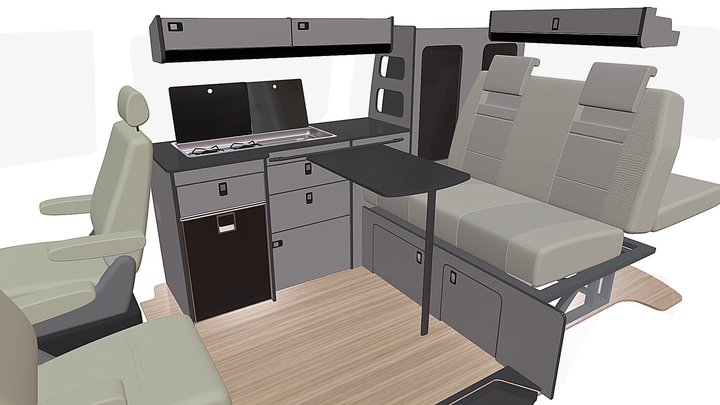Van conversion Evo 2.4 RIB B-VW T4/T5/T6 3D Model