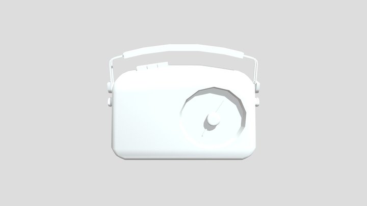 Retro Radio 3D Model