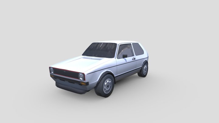 Volkswagen Golf GTI 1975 3D Model