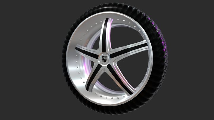 Wheel Lexani LT-500 3D Model