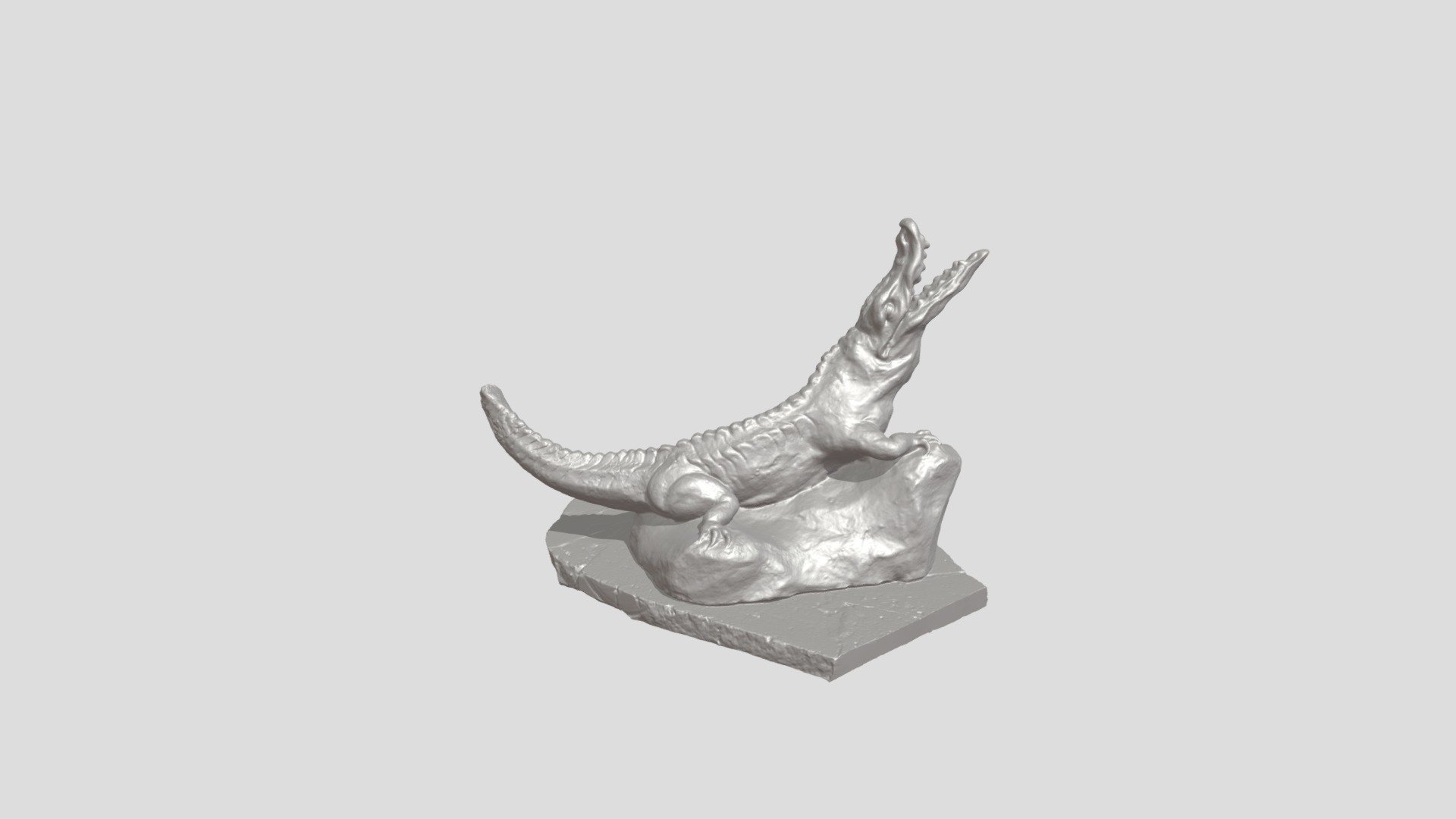 Crocodile statue