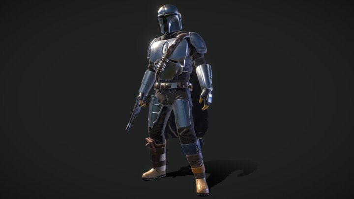 Star Wars The Mandalorian Din Djarin 3D Model