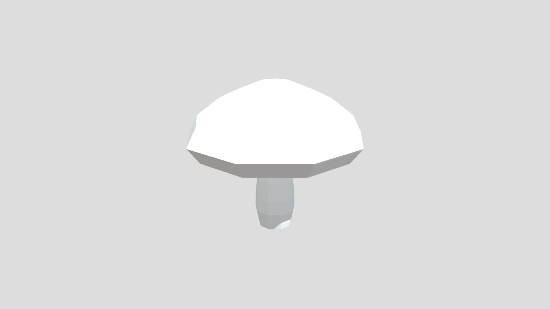Low-poly Mushroom