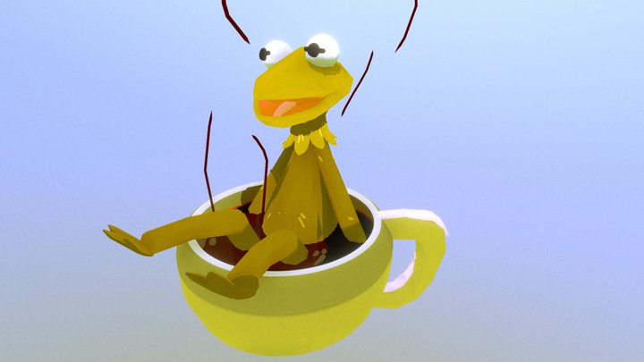 Quill - Kermit the Frog 3D Model