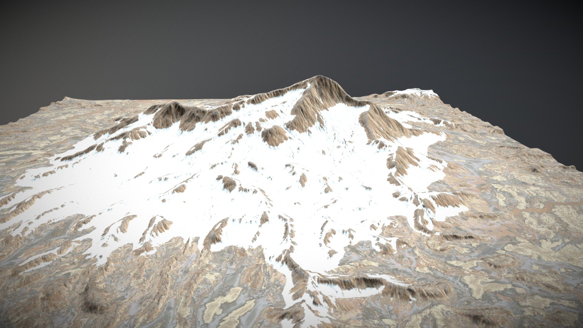 Beautiful Mountain - Download Free 3D Model By Hirnlaich [e7102b7 ...