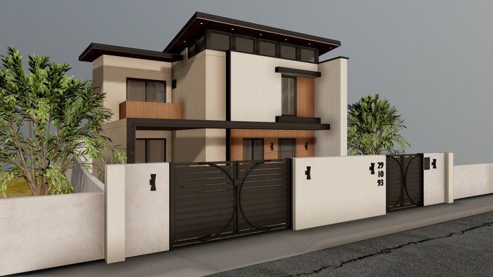 Modern 3D House - Ready for Stunning Renders 3D Model