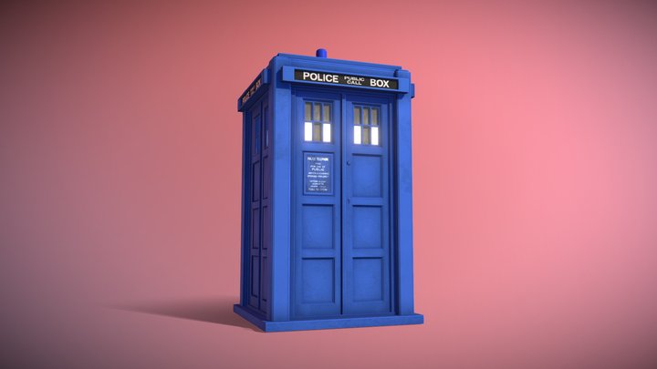 Tardis 4º (Doctor Who) 3D Model