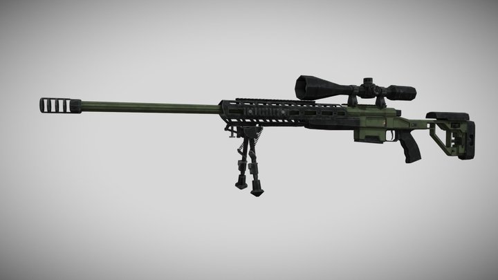 LowPoly ORSIS T-5000M 3D Model