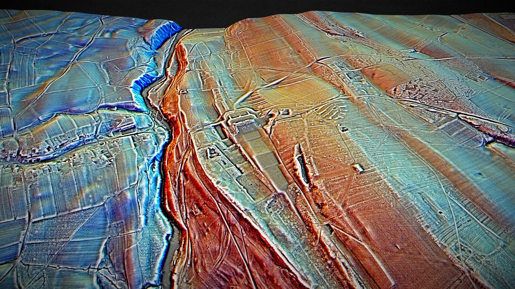 Lowther Castle - 3D LIDAR landscape (DTM)