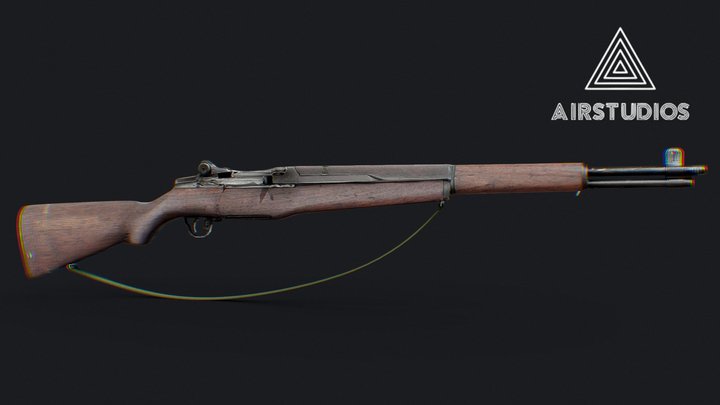 M1 Garand - World War 2 Gun 3D Model