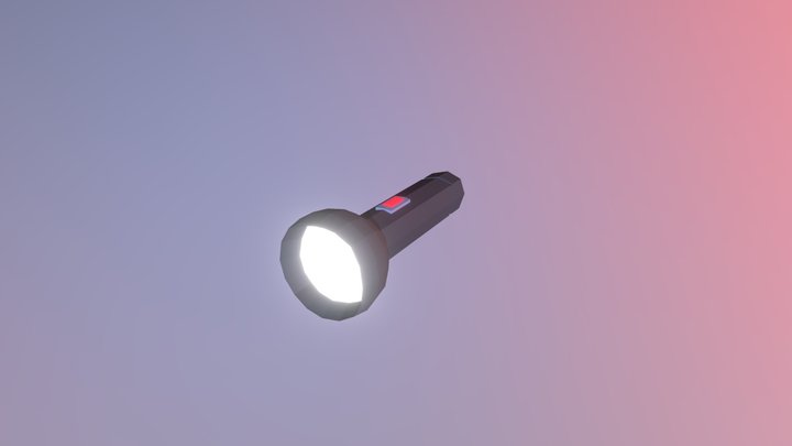 Simple Flashlight 3D Model