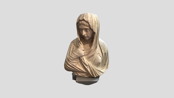 Female Bust Statue 3D Model