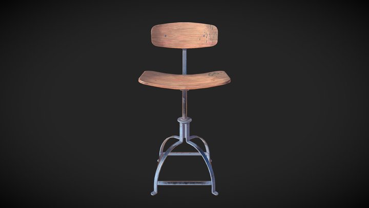 Chair for Vintage Garage 3D Model