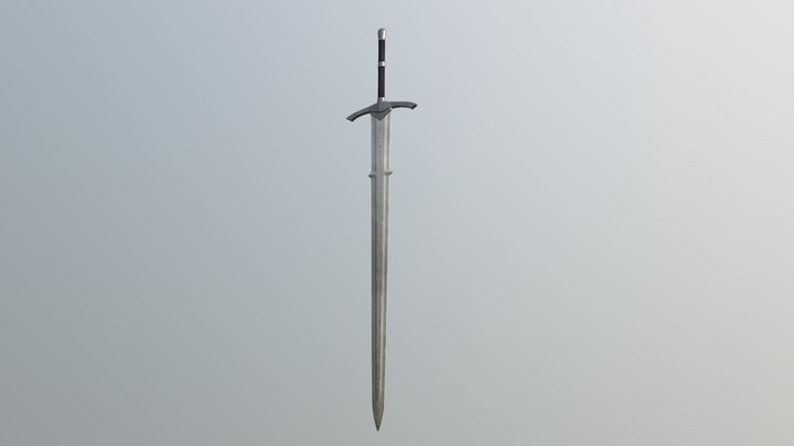 Runic Sword 3D Model