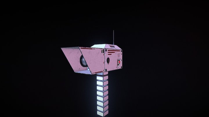 Retro Sci-Fi Cam Head 3D Model