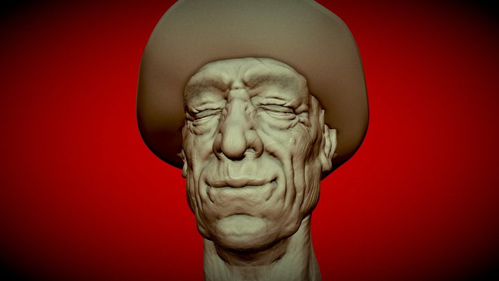 Old grandpa 3D Model