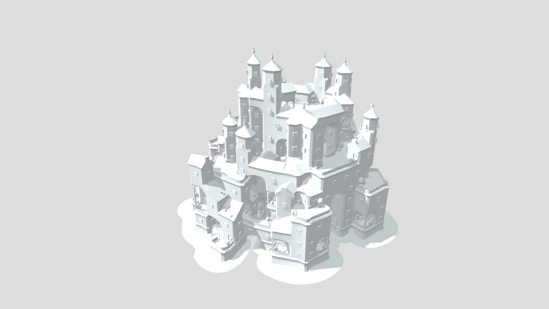 Townscaper Model | The White Fort