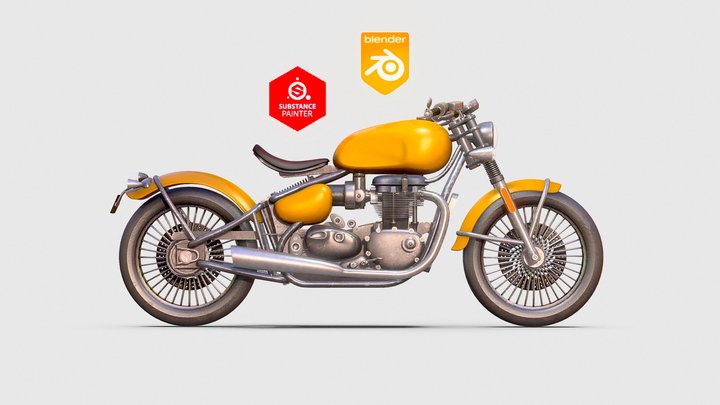 Triumph Bonneville Bobber 3D Model