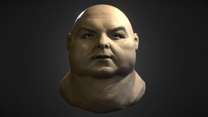 Fat man - Practice sculpt 3D Model