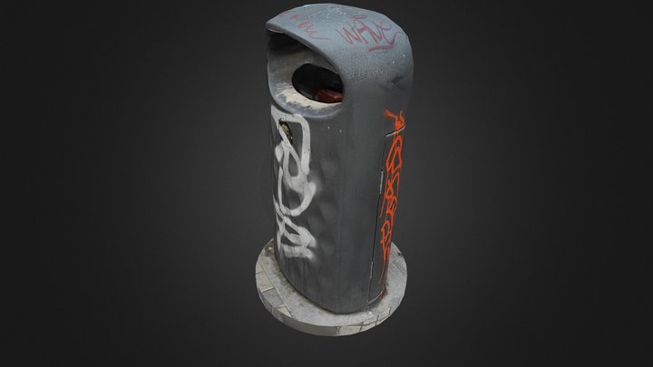 Trash Can 3D Model