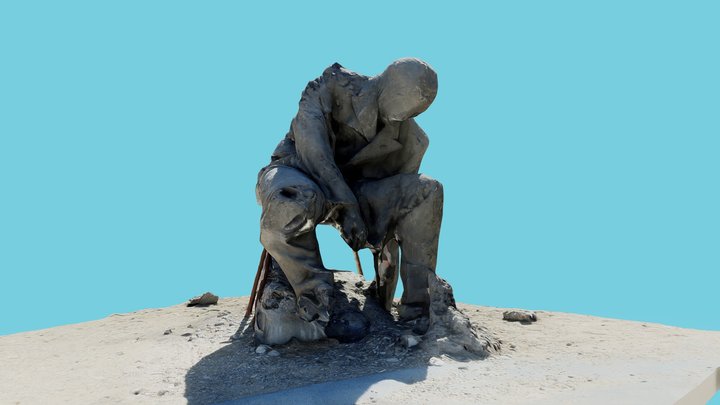 Concrete Statue (East Jesus) – Kostenloses 3D-Modell STL