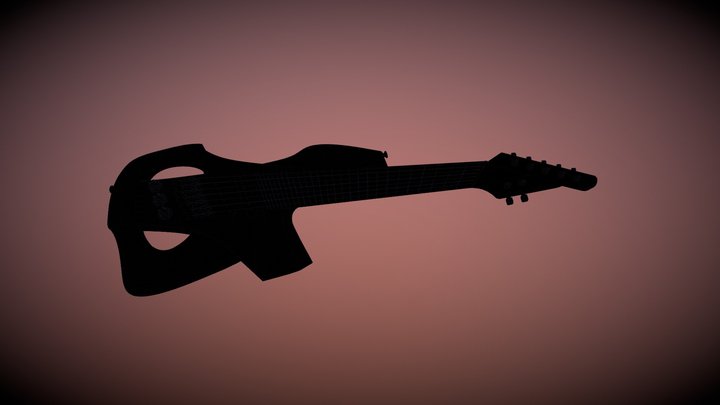 Marabunta 7 String Alto Guitar (Mandola) 3D Model